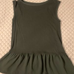 Black babydoll tank top
